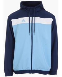 adidas - Tiro Essentials Woven Full Zip Hoodie - Lyst