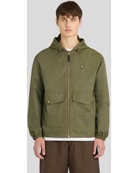 Lyle & Scott - Waxed Hooded Utility Jacket - Lyst