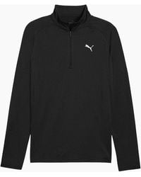 PUMA - Performance Quarter Zip Tailored Long-Sleeved Top - Lyst