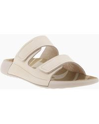 Ecco - Cozmo Flat Leather Sandals - Lyst