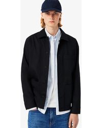 Lacoste - Cotton Overshirt Jacket - Lyst