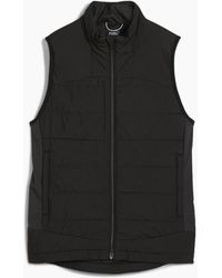 PUMA - Kyley Quilted Long Sleeve Performance Polo Shirt - Lyst