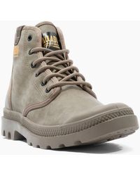 Palladium - Pampa Hi Coated High Rise Lace Up Boots - Lyst