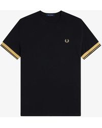 Fred Perry - M2396 Twin Tipped Cuff T-Shirt - Lyst
