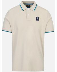 Sandbanks - Badge Logo Tipped Polo Shirt Stone - Lyst