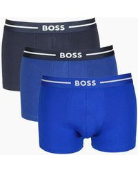 BOSS - 3-Pack Bold Logo Boxer Trunks, Combination - Lyst