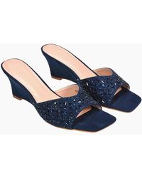 XY London - Ladies Georgia Diamante Heeled Mule Sandals - Lyst