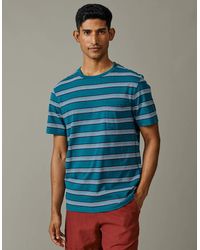 aubi - Barnes Striped Pocket T-Shirt - Lyst