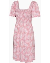 Mountain Warehouse - Ladies Hydra Palm Leaf Shirred Dress - Lyst