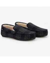 Totes - Toasties Check Moccasin With Curly Fur Lining Moccasins Check - Lyst