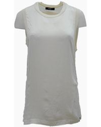 DIESEL - T Heika Dress T-Shirt Vest Round Neck Sleeveless Casual Tank Top - Lyst
