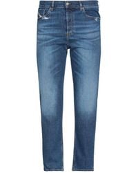 DIESEL - D-Fining Tapered Fit Plain Wash Denim Jeans - Lyst