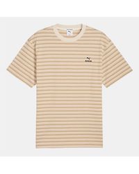 PUMA - Dortmund Mmq Striped T Shirt - Lyst