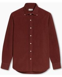 Boglioli - Burgundy Corduroy Brushed Cotton Shirt - Lyst