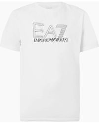 EA7 - Shadow Logo T-Shirt - Lyst