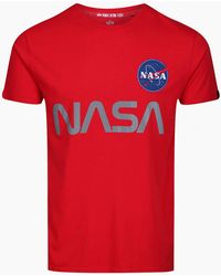 Alpha Industries - Nasa Reflective Logo T-Shirt - Lyst