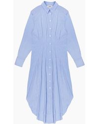 Ro&zo - Petite Striped Midi Shirt Dress - Lyst