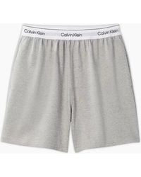 Calvin Klein - Icon Cotton Jersey Pyjama Shorts, Heather - Lyst