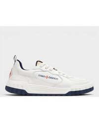 CASABLANCA - Logo Leather Court Sneaker - Lyst