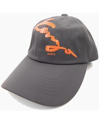 KENZO - Rubberised Signature Logo Cap Charcoal - Lyst