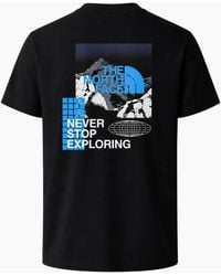 The North Face - T Shirt Energy Graphic Crew Neck Short Sleeve Soft Cotton Tee - Lyst