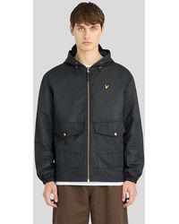Lyle & Scott - Waxed Hooded Utility Jacket - Lyst