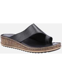 Hush Puppies - Elissa Toepost Suede Sandals - Lyst