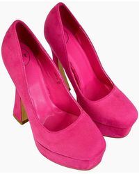 XY London - Ladies Karlie Curved Flared High Stiletto Heel Court Shoes - Lyst