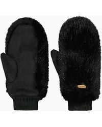 Barts - Fur Mitts Knitted Cuff Mittens - Lyst