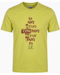 C.P. Company - Graphic Logo Print T-Shirt - Lyst