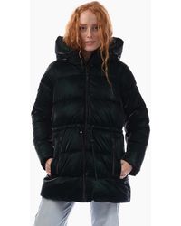 DKNY - Zip Front Drawcord Puffer Jacket - Lyst