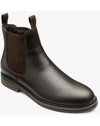 Loake - Ducksworth Oiled Nubuck Waterproof Chelsea Boot Dark - Lyst