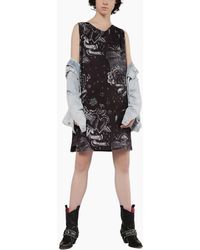 DIESEL - D May Long Dress V Neck Ebony Casual Party Outwear Sleeveless Top - Lyst