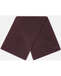 C.P. Company - Fleece Knit Logo Scarf - Lyst