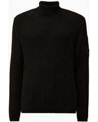 C.P. Company - Re-Wool Turtleneck Lens Knit - Lyst
