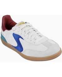 Skechers - Hotshot For The Win Leather Light/Multi Trainers - Lyst