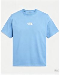 The North Face - T Shirt Centre Logo Crew Neck Short Sleeve Cotton Summer Tee - Lyst