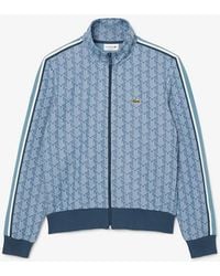Lacoste - Paris Zip-Up Jacquard Track Jacket - Lyst