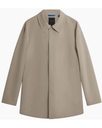 Ted Baker - Hummels Smart Nylon Ecru Short Jacket - Lyst