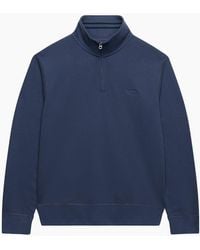 Superdry - Essential Serif Logo Half Zip Sweatshirt - Lyst