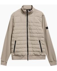 Barbour - Collins Baffle Concrete Quilted Jacket - Lyst