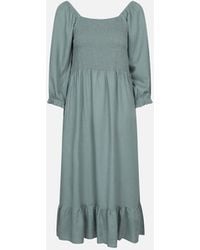 Mountain Warehouse - Ladies Cadiz Shirred Long-Sleeved Midi Dress - Lyst