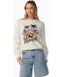 Rip Curl - Rip Curl Party Wave Graphic Print Sweatshirt - Lyst