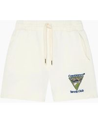 CASABLANCA - Embroidered Tennis Club Icon Off- Shorts - Lyst