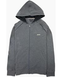 BOSS - Mix & Match Logo Zip Up Jacket Dark 010 - Lyst