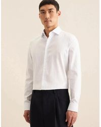 Seidensticker - Slim Fit No Iron Spread Kent Structured Stripe Business Shirt Light - Lyst