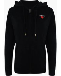 Love Moschino - Small Bold Heart Logo Zip Hoodie - Lyst