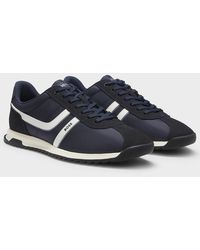 BOSS - Boss Zayn Low-Top Trainers With Faux-Leather Trims - Lyst