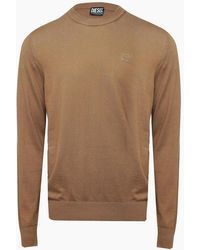 DIESEL - K Freex Newprint Crew Neck Jumper - Lyst
