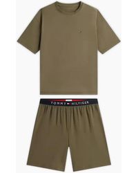 Tommy Hilfiger - Th Original Jersey T-Shirt & Shorts Pyjama Set, Utility - Lyst